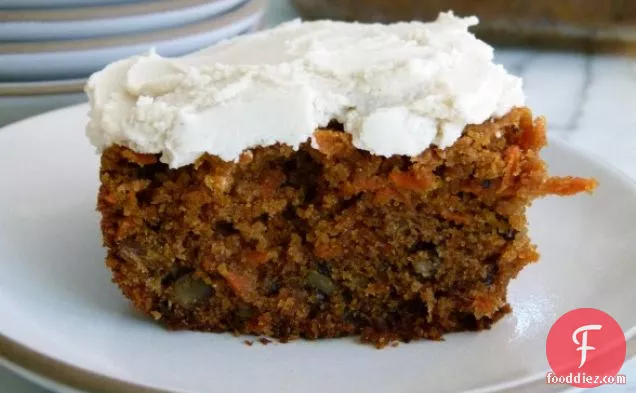 Whole Wheat Carrot Cake with Dairy-Free Frosting