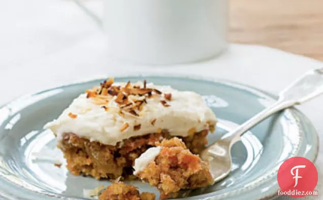 Carrot Cake with Toasted Coconut Cream Cheese Frosting