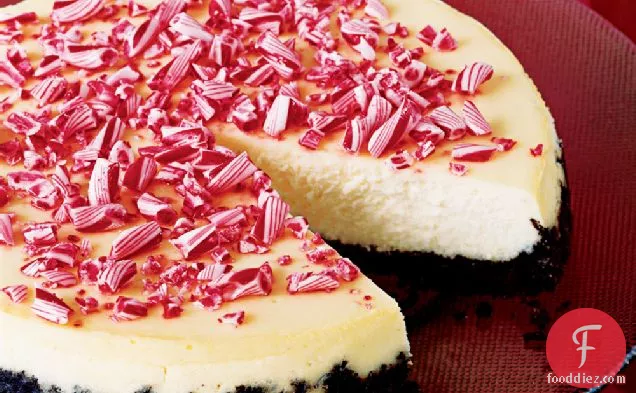 Crushed-Peppermint Cheesecake