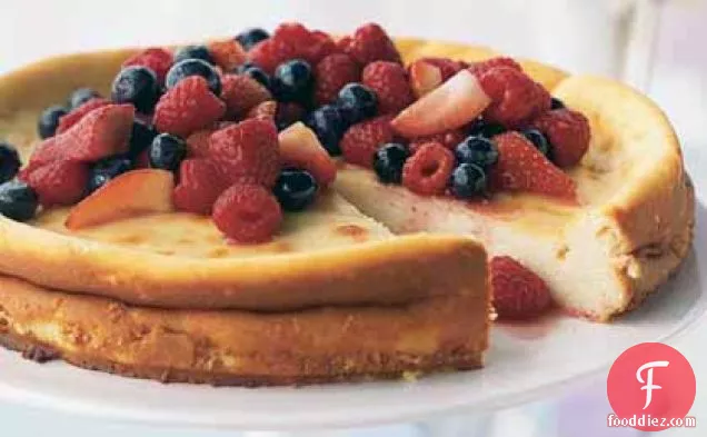 Ricotta Cheesecake with Fresh Berry Topping