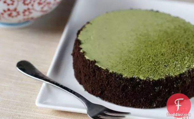 Green Tea And Chocolate Cheesecake