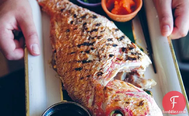 Whole Red Snapper with Ponzu