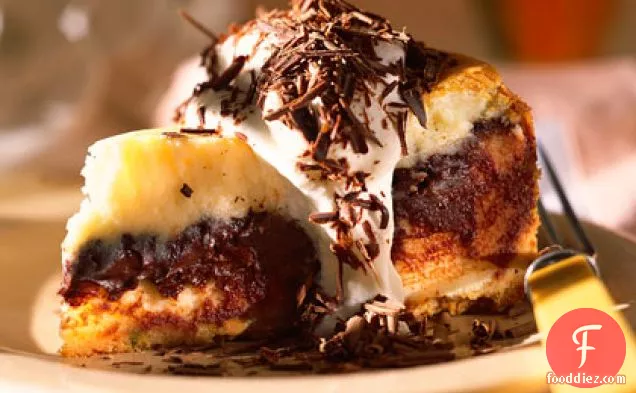 Warm Fudge-Filled Cheesecake