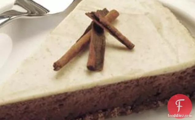 Chocolate Cheesecake With Spiced Topping