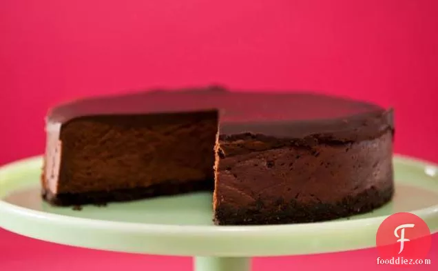 Deepest Darkest Chocolate Cheesecake