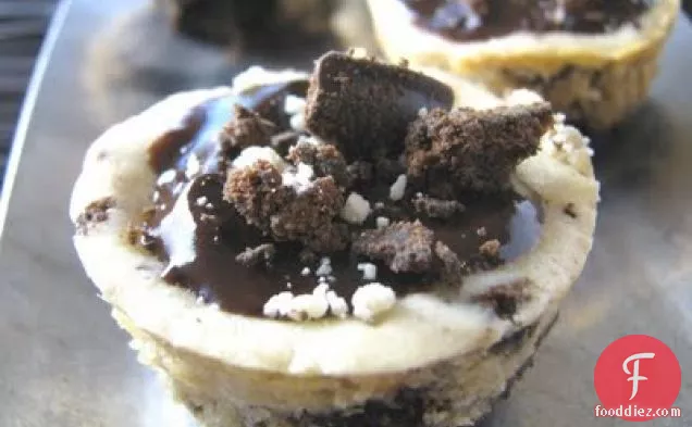 Girl Scout Thin Mint Cookie Cheesecake Cups