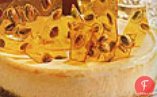 Pistachio Brittle Cheesecake