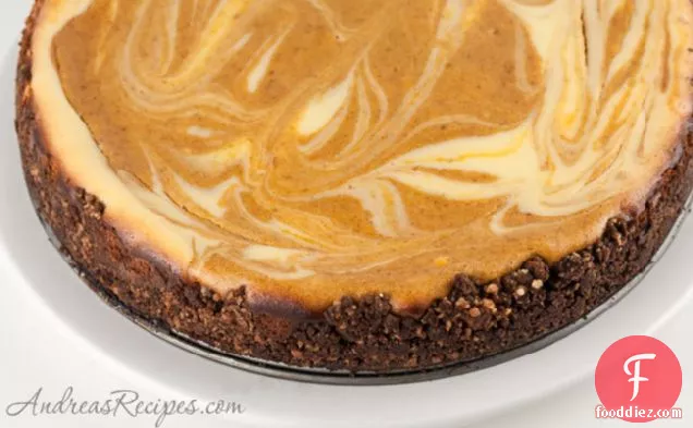 Bourbon Pumpkin Marble Cheesecake