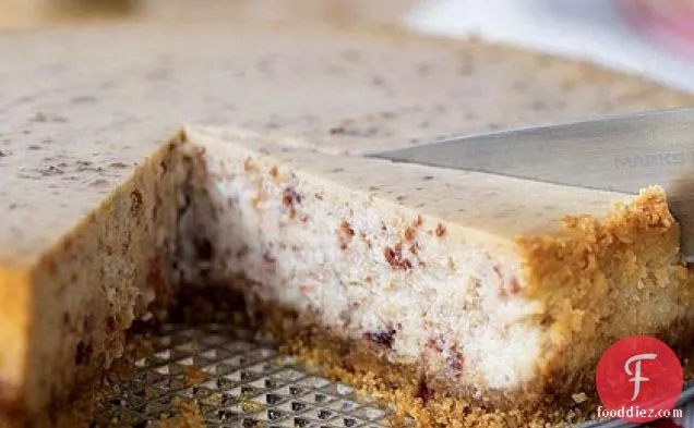 Cranberry-Speckled White Chocolate Cheesecake