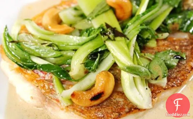 Red Snapper with Baby Bok Choy
