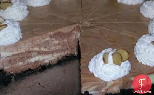 Chocolate Almond Marble Cheesecake