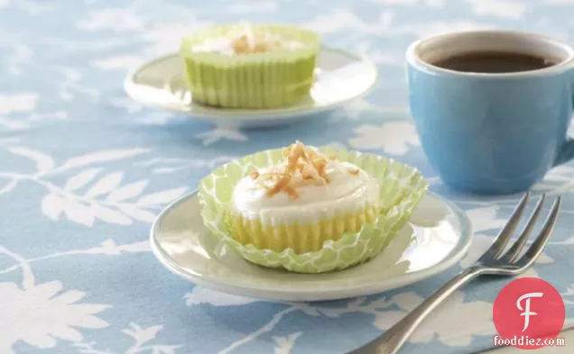 Coconut Cream Mini Cheesecakes