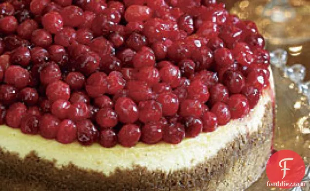 New York-style Cheesecake With Cranberry-cointreau Sauce