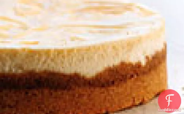 Lemon Curd Marbled Cheesecake