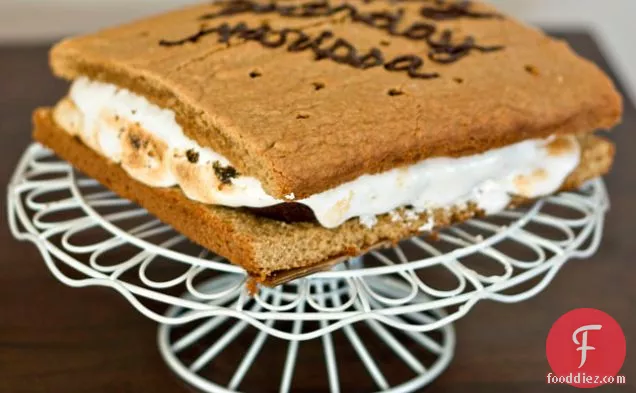 Giant S'mores Cake