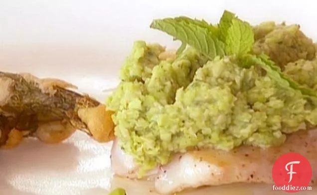 Red Snapper with Fava Bean Puree
