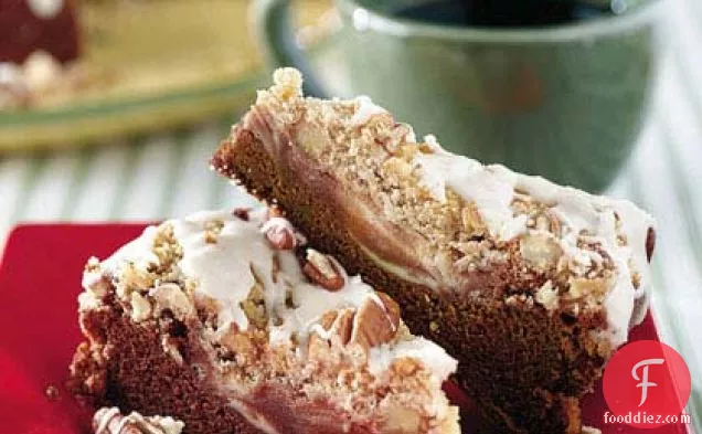 चॉकलेट-क्रीम पनीर कॉफी केक