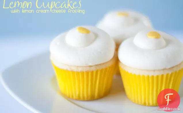 Lemon Cupcakes With Cream Cheese Frosting