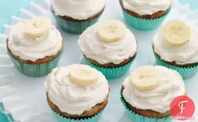 Banana Cupcakes With Honey-cinnamon Frosting