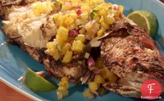 Kevin Nurse's Jerk Red Snapper and Island Salsa