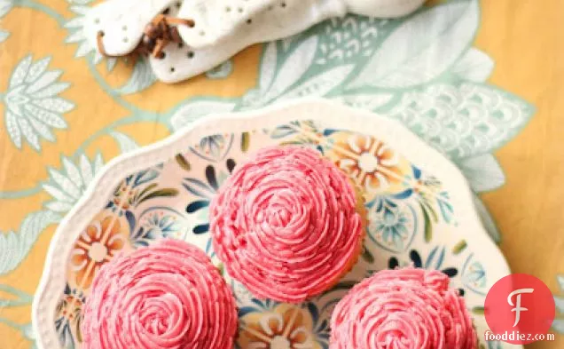 Sweet Lime Cupcakes With Raspberry Frosting