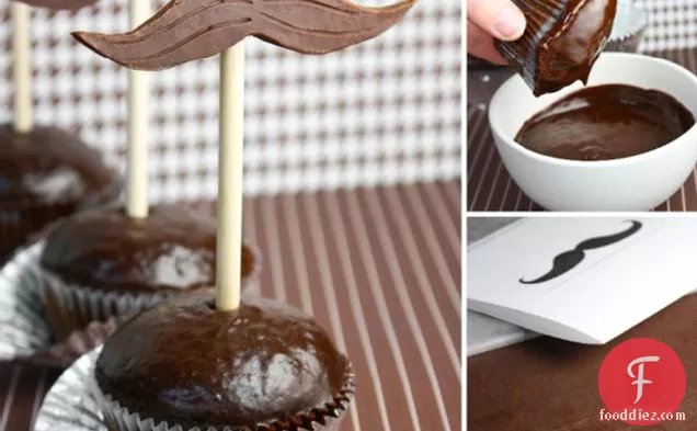 Moist Chocolate-glazed Cupcakes