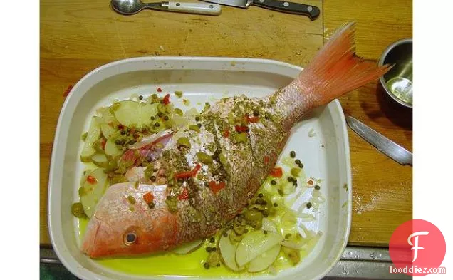 Baked Whole Snapper