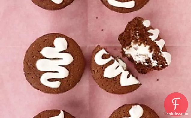 Cream-filled Chocolate Cupcakes