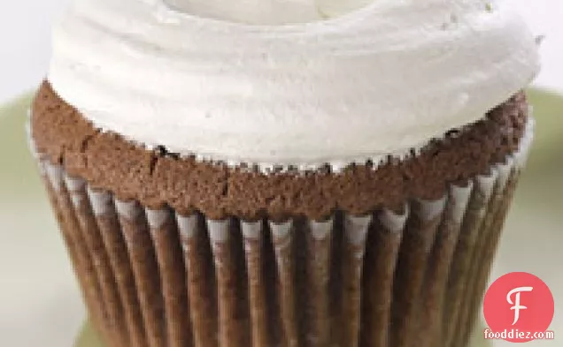 Chocolate Cupcakes With Vanilla French Buttercream