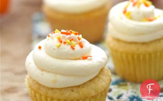 Orange Almond Easter Cupcakes