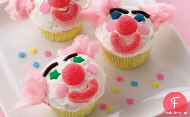 Happy Clown Cupcakes