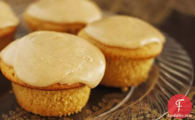 Brown Sugar Pound Cupcakes With Brown Butter Glaze From Martha