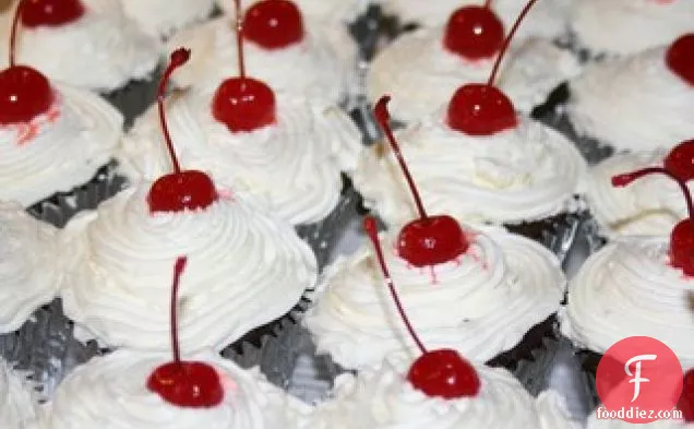 Cherries Jubilee Cupcakes