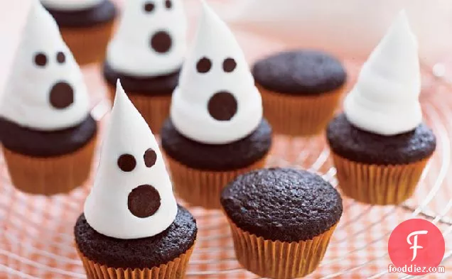Mini Ghost Cupcakes