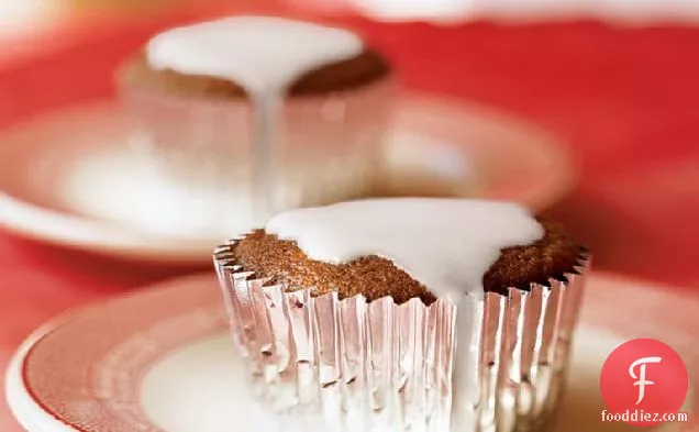 Double Ginger Cupcakes with Lemon Glaze