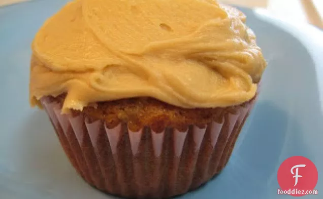 Zucchini Cupcakes With Caramel Frosting