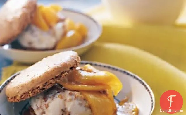 Walnut Dacquoises With Honey-walnut Ice Cream