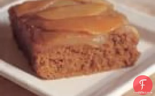 Caramelized Pear Upside-down Gingerbread
