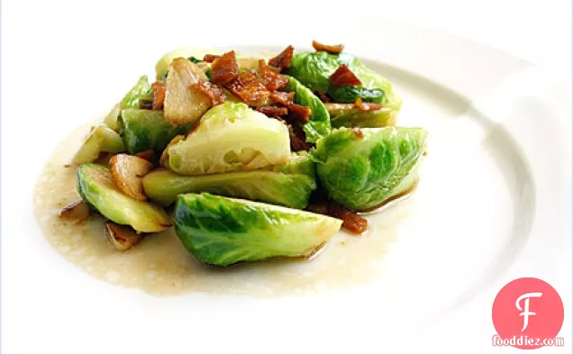 Stir-fried Brussels Sprout With Dried Sole