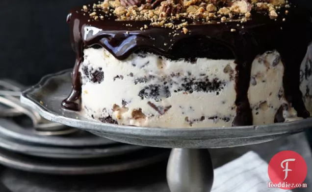 Reese’s Brownie Ice Cream Cake