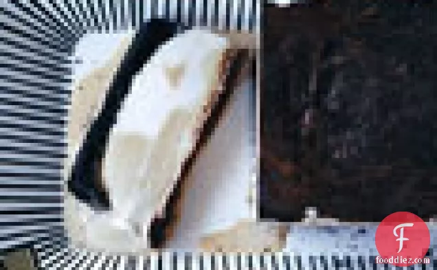 Coconut Coffee Marbled Ice Cream Cake