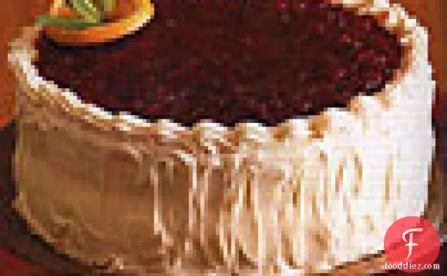 Cranberry-Glazed Orange Layer Cake