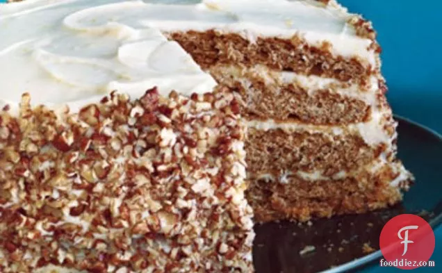 Pecan Spice Layer Cake with Cream Cheese Frosting