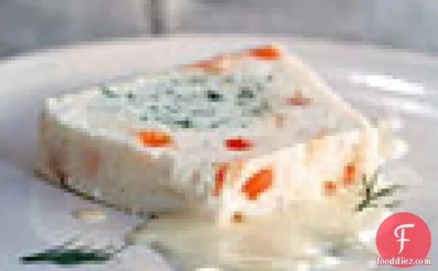 White Fish Terrine with Salmon Roe and Dill