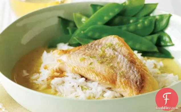 Pan-Roasted Fish with Thai Curry Sauce