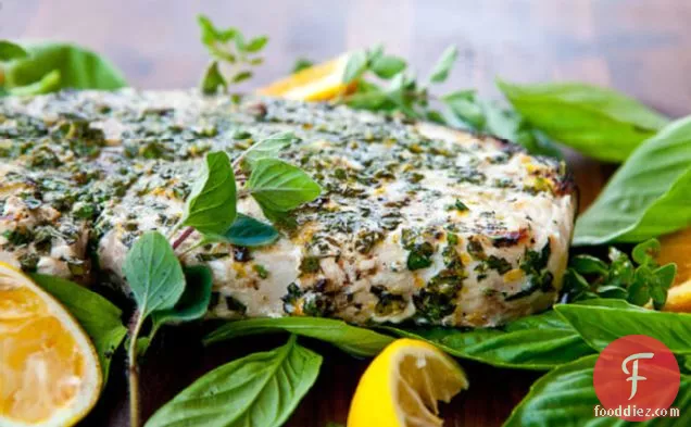 Grilled Fish With Citrus Herb Crust