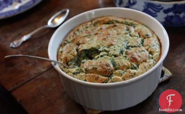 Mom’s Spinach Soufflé
