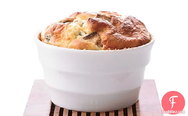 Mushroom and Chèvre Soufflés