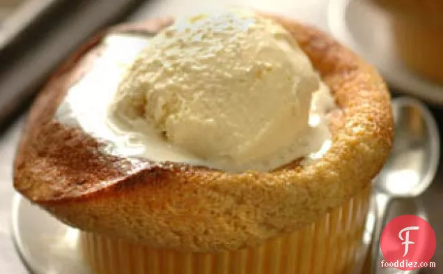 Jasmine Tea Souffle With Lemongrass Ice Cream
