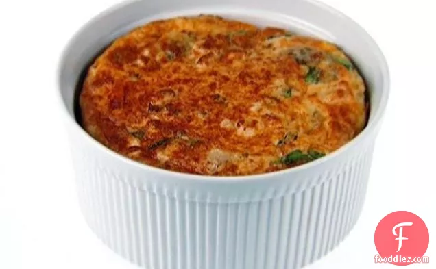 Chicken and Cheddar Souffle